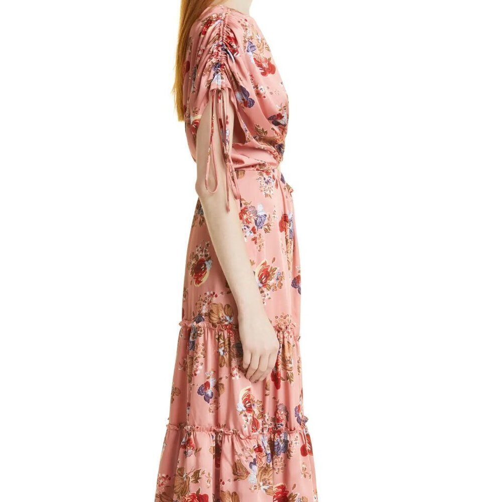 Cinq A Sept Martine Dress in Bare Rose Multi I Size 2 NWT - Picture 6 of 14